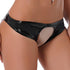 Wet look  Crotchless Glossy Panties